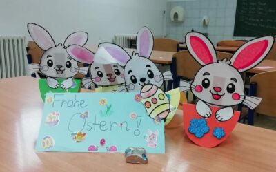 Učenici koji pohađaju izbornu nastavu Njemačkog jezika žele sretan Uskrs